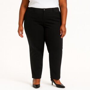 CJ Banks Signature Slimming Black Dress Pants Women’s Size 16W NWT